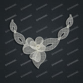 Jewelry set Filigree Necklace White Wax Casting Resin 3D Printing Service FST-10-N