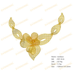 Jewelry set Filigree Set White Wax Casting Resin 3D Printing Service FST-10