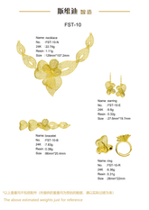 Jewelry set Filigree Set White Wax Casting Resin 3D Printing Service FST-10