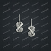 Jewelry set Filigree Earrings White Wax Casting Resin 3D Printing Service FST-11-E