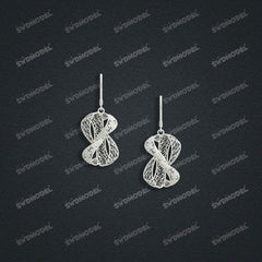 Jewelry set Filigree Earrings White Wax Casting Resin 3D Printing Service FST-11-E