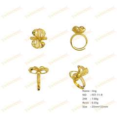 Jewelry set Filigree Ring White Wax Casting Resin 3D Printing Service FST-11-R