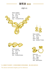 Jewelry set Filigree Set White Wax Casting Resin 3D Printing Service FST-11