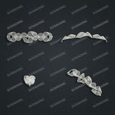 Jewelry set Filigree Bracelet White Wax Casting Resin 3D Printing Service FST-12-B