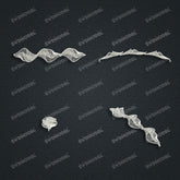Jewelry set Filigree Bracelet White Wax Casting Resin 3D Printing Service FST-13-B