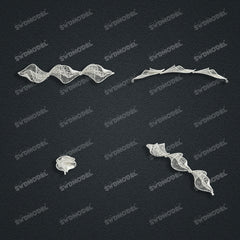 Jewelry set Filigree Bracelet White Wax Casting Resin 3D Printing Service FST-13-B