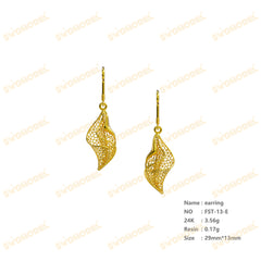 Jewelry set Filigree Earrings White Wax Casting Resin 3D Printing Service FST-13-E