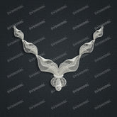Jewelry set Filigree Necklace White Wax Casting Resin 3D Printing Service FST-13-N