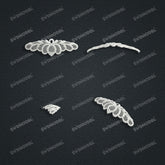 Jewelry set Filigree Bracelet White Wax Casting Resin 3D Printing Service FST-14-B