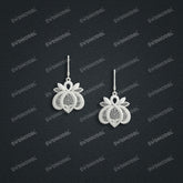 Jewelry set Filigree Earrings White Wax Casting Resin 3D Printing Service FST-14-E