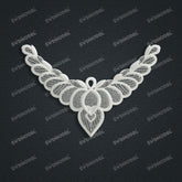 Jewelry set Filigree Necklace White Wax Casting Resin 3D Printing Service FST-14-N