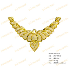 Jewelry set Filigree Necklace White Wax Casting Resin 3D Printing Service FST-14-N