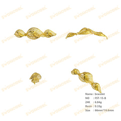 Jewelry set Filigree Bracelet White Wax Casting Resin 3D Printing Service FST-15-B