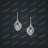 Jewelry set Filigree Earrings White Wax Casting Resin 3D Printing Service FST-15-E