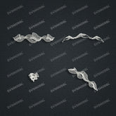Jewelry set Filigree Bracelet White Wax Casting Resin 3D Printing Service FST-16-B