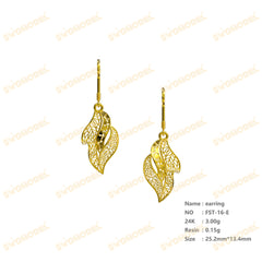 Jewelry set Filigree Earrings White Wax Casting Resin 3D Printing Service FST-16-E