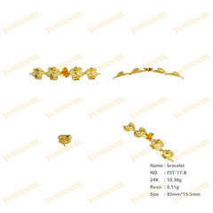 Jewelry set Filigree Bracelet White Wax Casting Resin 3D Printing Service FST-17-B
