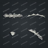Jewelry set Filigree Bracelet White Wax Casting Resin 3D Printing Service FST-19-B