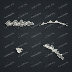 Jewelry set Filigree Bracelet White Wax Casting Resin 3D Printing Service FST-19-B