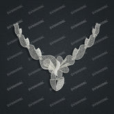 Jewelry set Filigree Necklace White Wax Casting Resin 3D Printing Service FST-19-N