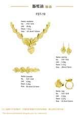 Jewelry set Filigree Set White Wax Casting Resin 3D Printing Service FST-19