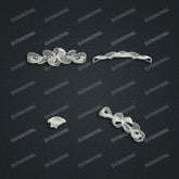 Jewelry set Filigree Bracelet White Wax Casting Resin 3D Printing Service FZT-01-B