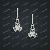 Jewelry set Filigree Earrings White Wax Casting Resin 3D Printing Service FZY-02-E