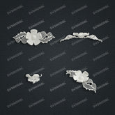 Jewelry set Filigree Bracelet White Wax Casting Resin 3D Printing Service FZT-04-B