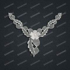Jewelry set Filigree Necklace White Wax Casting Resin 3D Printing Service FZY-04-N