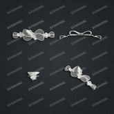 Jewelry set Filigree Bracelet White Wax Casting Resin 3D Printing Service FZT-05-B