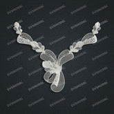 Jewelry set Filigree Necklace White Wax Casting Resin 3D Printing Service FZY-05-N