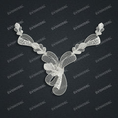 Jewelry set Filigree Necklace White Wax Casting Resin 3D Printing Service FZY-05-N