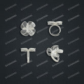 Jewelry set Filigree Ring White Wax Casting Resin 3D Printing Service FZY-05-R
