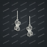 Jewelry set Filigree Earrings White Wax Casting Resin 3D Printing Service FZY-06-E