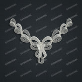 Jewelry set Filigree Necklace White Wax Casting Resin 3D Printing Service FZY-06-N