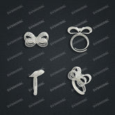 Jewelry set Filigree Ring White Wax Casting Resin 3D Printing Service FZY-06-R