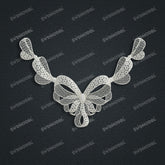 Jewelry set Filigree Necklace White Wax Casting Resin 3D Printing Service FZY-07-N