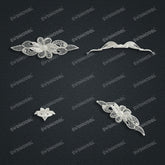 Jewelry set Filigree Bracelet White Wax Casting Resin 3D Printing Service FZT-08-B