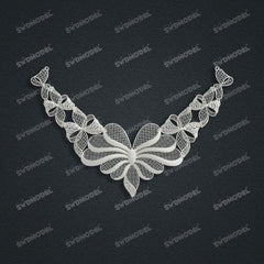 Jewelry set Filigree Necklace White Wax Casting Resin 3D Printing Service FZY-09-N