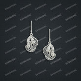 Jewelry set Filigree Earrings White Wax Casting Resin 3D Printing Service FZY-10-E