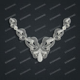 Jewelry set Filigree Necklace White Wax Casting Resin 3D Printing Service FZY-10-N