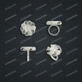 Jewelry set Filigree Ring White Wax Casting Resin 3D Printing Service HFR-03-R