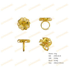 Jewelry set Filigree Ring White Wax Casting Resin 3D Printing Service HFR-03-R