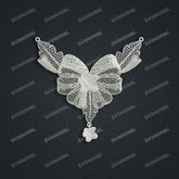 Jewelry set Filigree Necklace White Wax Casting Resin 3D Printing Service HFR-04-N