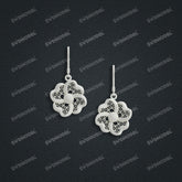 Jewelry set Filigree Earrings White Wax Casting Resin 3D Printing Service HFR-06-E