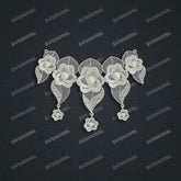 Jewelry set Filigree Necklace White Wax Casting Resin 3D Printing Service HFR-08-N