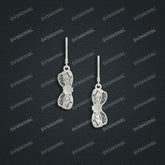 Jewelry set Filigree Earrings White Wax Casting Resin 3D Printing Service HML-01-E