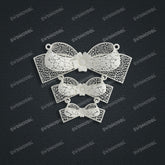 Jewelry set Filigree Necklace White Wax Casting Resin 3D Printing Service HML-01-N