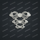 Jewelry set Filigree Necklace White Wax Casting Resin 3D Printing Service HML-02-N