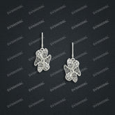 Jewelry set Filigree Earrings White Wax Casting Resin 3D Printing Service HML-03-E